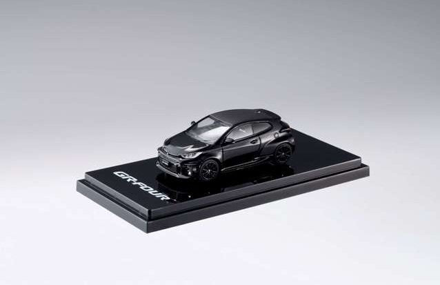 HJ642024GBK Hobby JAPAN 1:64 Toyota GR Yaris RZ High Performance GR Parts Precious Black Pearl