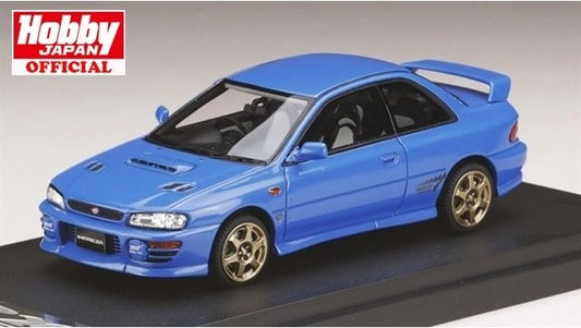 [ Back-order ] MARK43 PM4357SBL 1:43 Subaru Impreza WRX type R Sti Version 1997 (GC8) Sports Wheel Sonic Blue Mica