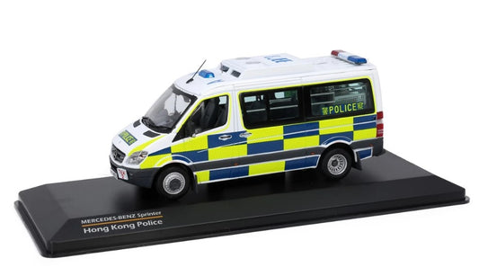 [ Back-order ] TINY ATC43202 1:43 Mercedes-Benz Sprinter Police car (Traffic) Diecast