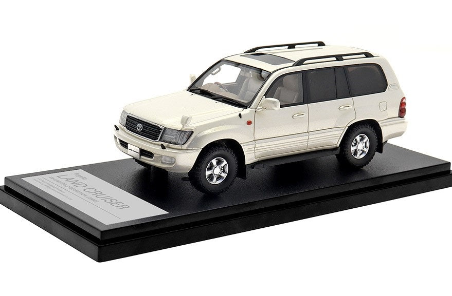 [ Back-order ] Hi-Story HS435WH 1:43 Toyota LAND CRUISER VX-LIMITED G-SELECTION (2000) White Pearl Mica Resin