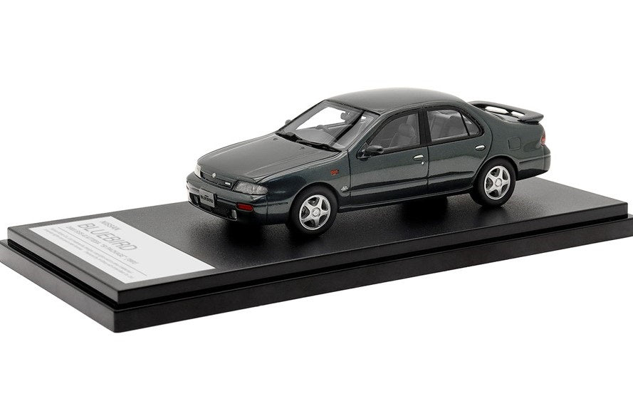 [ Back-order ] Hi-Story HS380GR 1:43 NISSAN BLUEBIRD 2000 SSS-G ATTESA "S1 PACKAGE" (1991) Grayish Green Resin