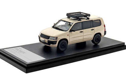 [ Back-order ] Hi-Story HS403BG 1:43 Toyota PROBOX Lift Up Custom (2010) Beige Resin