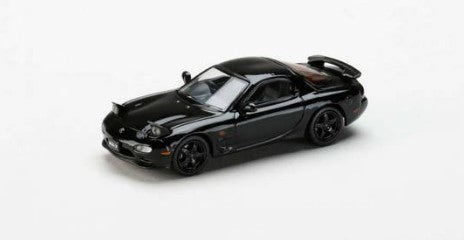 [ Back-order ] Hobby Japan HJ644007BBK 1:64 MAZDA RX-7 (FD3S) TYPE RS-R / Rotary Engine 30th Brilliant Black Die-cast