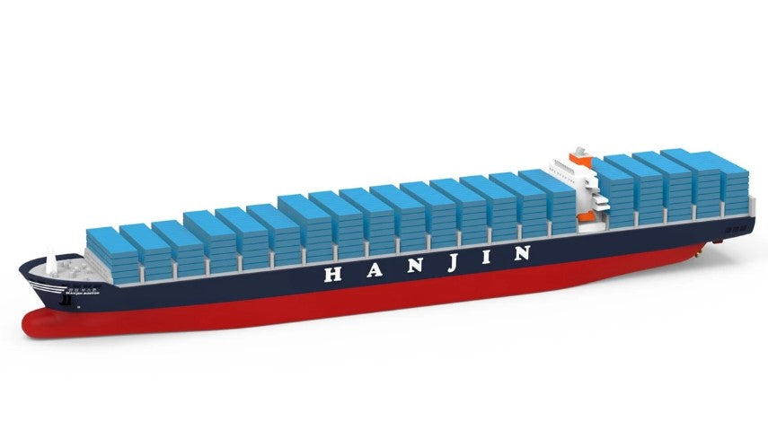 [ Back-order ] TINY ATC40010 1:4000 Tiny City No.145 Hanjin Vessel Diecast