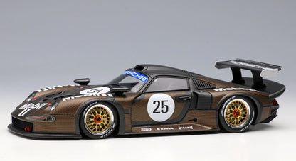 [ Back-order ] Make Up EIDOLON EM471A 1:43 Porsche 911 GT1 Le Mans 24 Hours Test 1996 No,25 Carbon