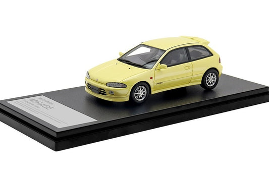 [ Back-order ] Hi-Story HS429YE 1:43 MITSUBISHI MIRAGE CYBORG-R (1992) Champagne Yellow Resin