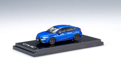 [ Back-order ] Hobby Japan HJ641046BBL 1:64 Honda Civic (FL1) Customized Version Plemium Crystal Blue Metallic