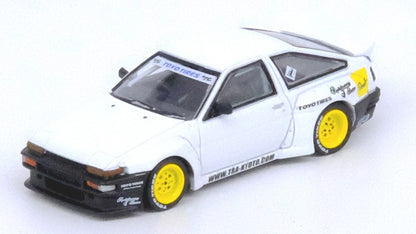 [ Back-order ]  INNO Models IN64-AE86P-WHI 1:64 Toyota AE86 Sprinter Trueno PANDEM / Rocket Bunny White