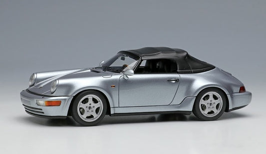 [ Back-order ] Make Up VISION VM166A 1:43 Porsche 911 (964) Speedster Turbo Look 1993 Polar Silver Metallic