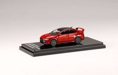 [ Back-order ] Hobby Japan HJ642053BR 1:64 Mitsubishi Lancer Evolution 10 Final Edition Red Metallic / Carbon Roof