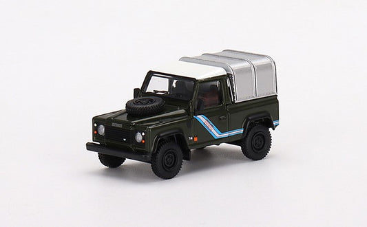 MGT00402-R TSM MINI-GT 1:64 Land Rover Defender 90 Pickup Bronze Green RHD