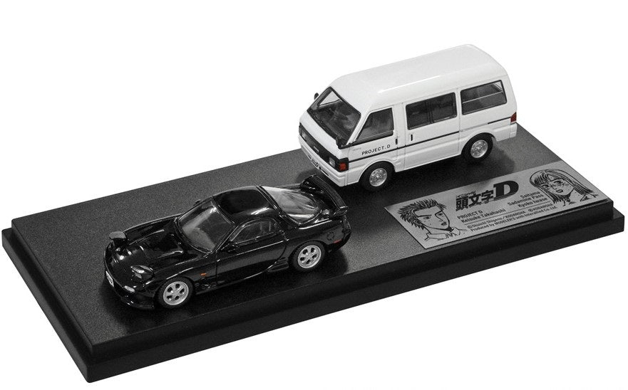 [ Back-order ] MODELER'S MD64213 1:64 Initial D Set Vol.13 Kyoko Iwase RX-7 (FD3S) & Project D Support Car (Nissan Vanette Van)