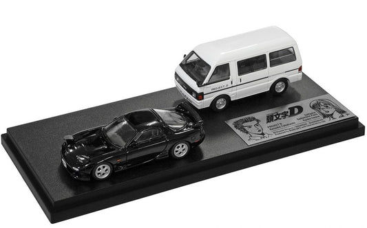 [ Back-order ] MODELER'S MD64213 1:64 Initial D Set Vol.13 Kyoko Iwase RX-7 (FD3S) & Project D Support Car (Nissan Vanette Van)