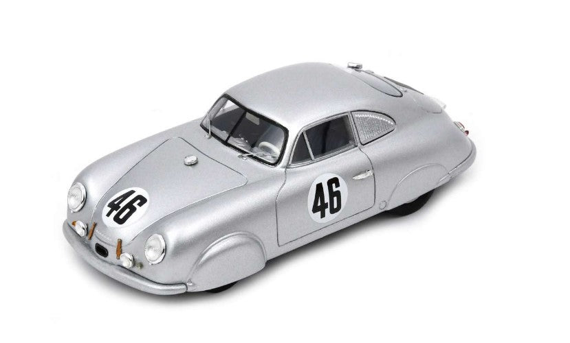 S5215 SPARK 1:43 Porsche 356 #46 20th 24h Le Mans 1951 1st time Porsche at Le Mans A.Veuillet - E.Mouche