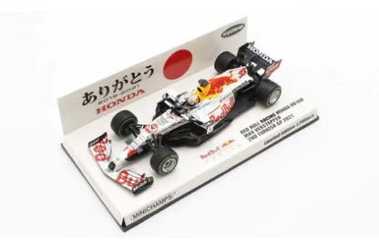 413213633 MINICHAMPS 1:43 Honda Red Bull Racing RB16B Max Verstappen Turkish GP 2021 2nd place (Thanks Honda Color)