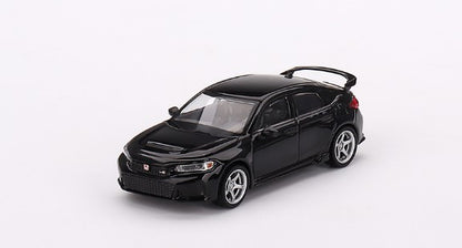 MGT00585-L TSM MINI-GT 1:64 Honda Civic Type R 2023 Crystal Black Pearl W/ Advan GT Wheel LHD