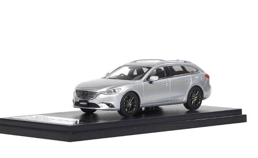 [ Back-order ] Hi-Story HS138SL 1:43 MAZDA ATENZA WAGON (2016) Sonic Silver Metallic Diecast