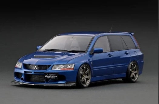 IG2772 ignition model 1:18 Mitsubishi Lancer Evolution Wagon (CT9W) Blue