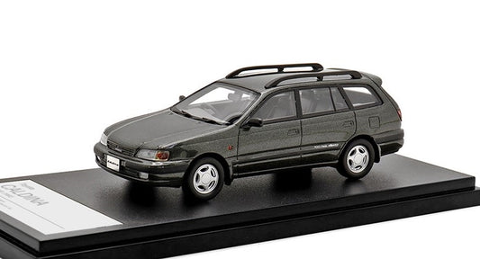 [ Back-order ] Hi-Story HS398GY 1:43 Toyota CALDINA TZ 4WD (1992) Dark Grayish Olive Metallic Resin