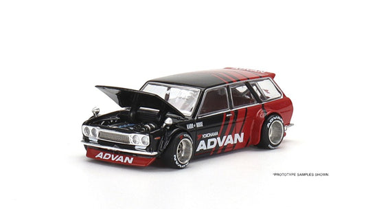 KHMG033 TSM MINI-GT 1:64 Nissan Datsun KAIDO 510 WAGON ADVAN RHD