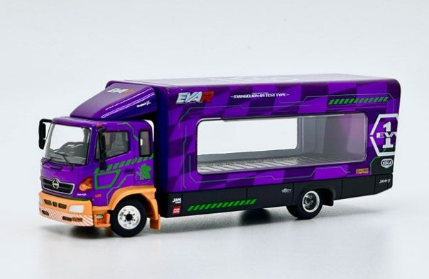 PR640085 POP RACE 1:64 EVA RACING Transporter HINO 500 (EVA-01)