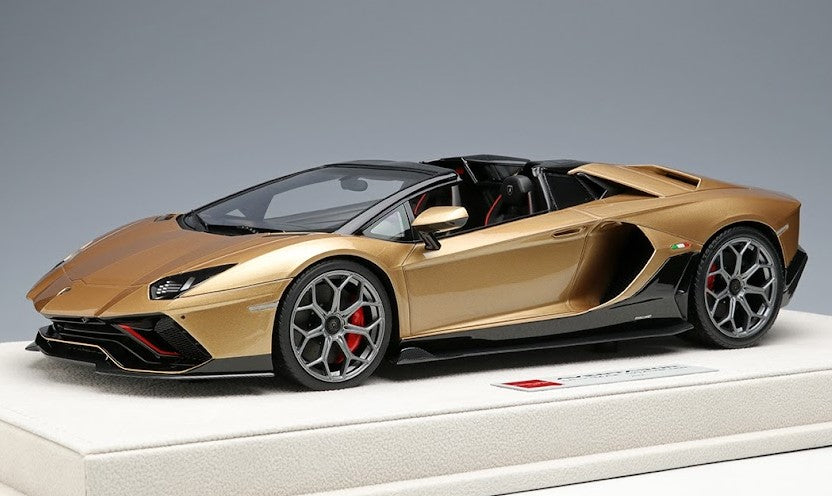 [ Back-order ] Make Up EIDOLON EML064D 1:18 Lamborghini Aventador LP780-4 Ultime Roadster 2021 Gold