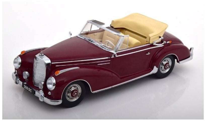 KKDC180942 KK scale 1:18 Mercedes 300 SC W188 Cabrio 1957 Dark Red