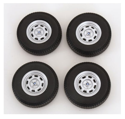 KKDCACC049 KK scale 1:12 BMW 02 tire and wheel set #5