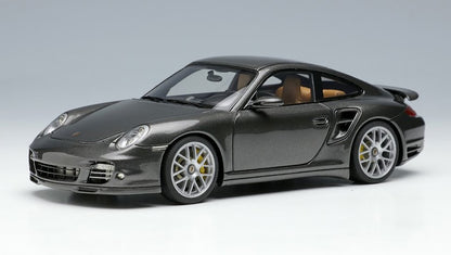 [ Back-order ] Make Up EIDOLON EM604I 1:43 Porsche 911 (997.2) Turbo S 2011 Meteor Gray Metallic