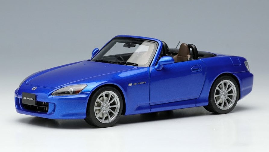 [ Back-order ] Make Up EIDOLON EM677A 1:43 Honda S2000 (AP2) 2005 Bermuda Blue Pearl