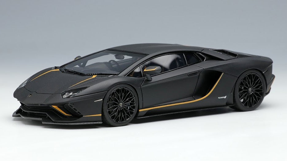 [ Back-order ] Make Up EIDOLON EM597C 1:43 Lamborghini Aventador S Japan Limited Edition 2021 Nero Purso (Matte Black)