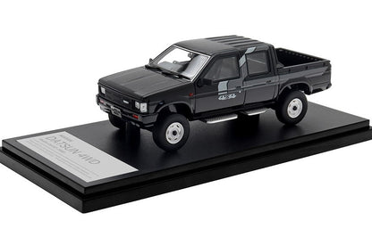 [ Back-order ] Hi-Story HS422BK 1:43 NISSAN DATSUN 4WD Double Cab AD (1985) Black Resin