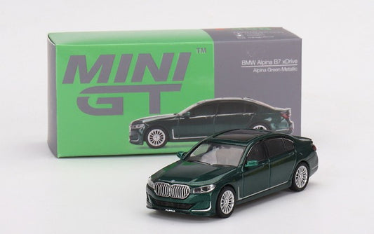 MGT00498-R TSM MINI-GT 1:64 BMW Alpina B7 xDrive Alpina Green Metallic RHD