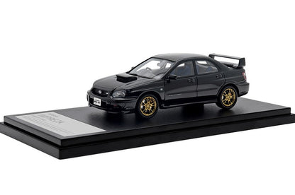 [ Back-order ] Hi-Story HS433BK 1:43 Subaru IMPREZA WRX STi (2002) Black Topaz Mica Resin