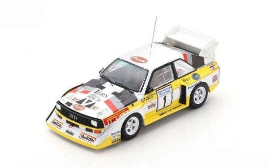 S7897 SPARK 1:43 Audi Sport quattro S1 E2 #1 Manx International Rally 1985