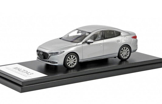 [ Back-order ] Hi-Story HS259SL 1:43 MAZDA3 SEDAN (2019) Sonic Silver Metallic Diecast