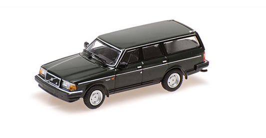 [ Back-order ] MINICHAMPS 870171414 1:87 Volvo 240 GL Break 1986 Dark Green model car