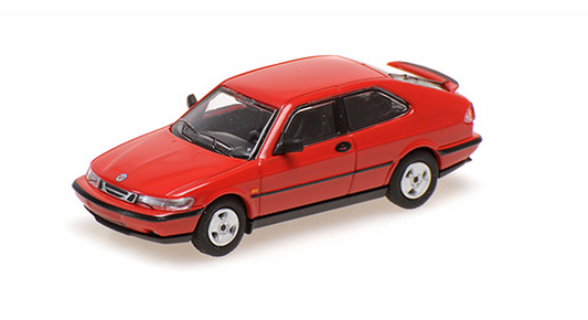 [ Back-order ] MINICHAMPS 870170124 1:87 Saab 900 Turbo 16S Coupe 1987 Red model car