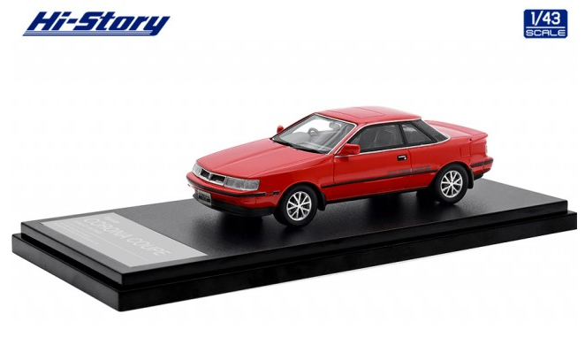 [ Back-order ] Hi-Story HS455RE 1:43 Toyota CORONA COUPE 2000 GT-R (1985) Super Red II Resin