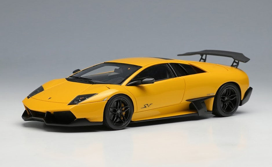 [ Back-order ] Make Up EIDOLON EM336A 1:43 Lamborghini Murcielago LP670-4 SV Geneva Motor Show 2009 Pearl Yellow