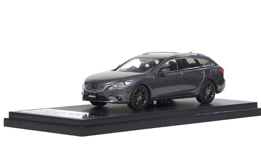 [ Back-order ] Hi-Story HS138GY 1:43 MAZDA ATENZA WAGON (2016) Machine Gray Premium Metallic Diecast