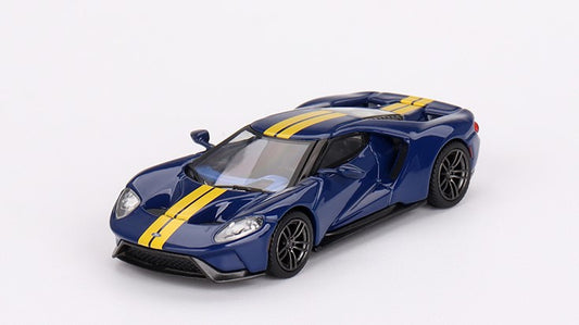 MGT00614-MJ TSM MINI-GT x Mijo 1:64 Ford GT Sunoco Blue LHD Blister pack