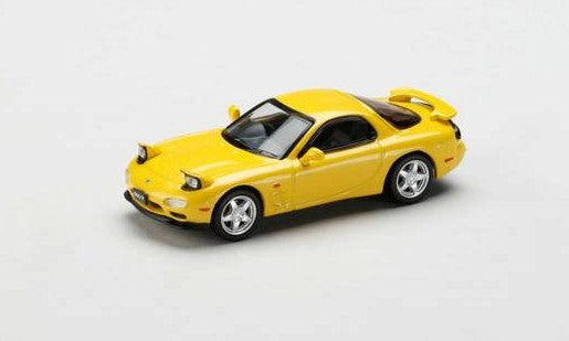 [ Back-order ] Hobby Japan HJ644007AYM 1:64 Mazda infinite RX-7 (FD3S) TYPE RS Competition Yellow Mica