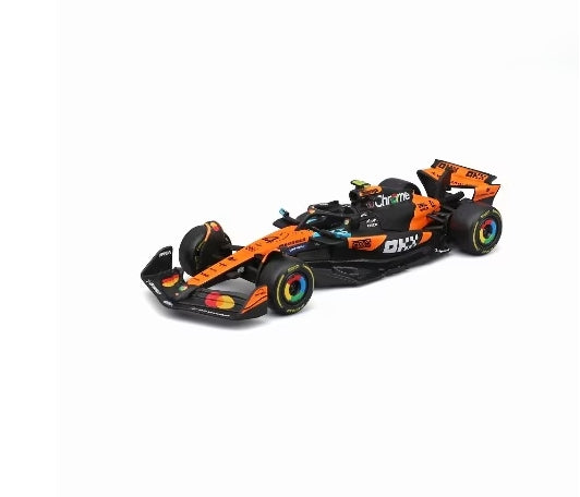 BUR38248N BBURAGO 1:43 McLaren F1 Team MCL39 2025 Australian GP #4 L. Norris Window Box