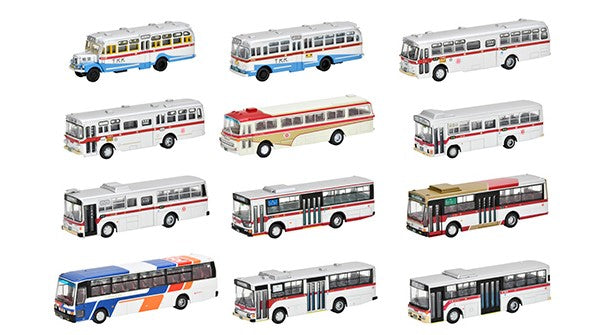 [ Back-order ] TOMYTEC 323198 The Bus Collection / Bus Colle Tokyu 100th Anniversary Special 1BOX/12pcs Diorama Supplies