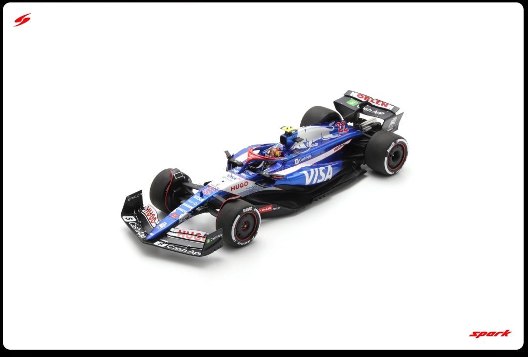 18S985 Spark 1:18 Visa Cash App RB Formula One Team VCARB 01 #22 TBC Saudi Arabia Saudi Arabian GP2024 Yuki Tsunoda