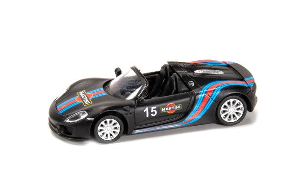 [ Back-order ] TINY 452021000 1:64 Porsche 918 Spider MARTINI Black