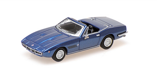 [ Back-order ] MINICHAMPS 870123032 1:87 Maserati Ghibli Spider 1969 Blue Metallic model car