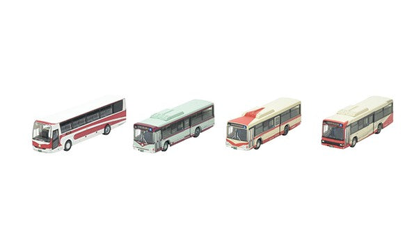 [ Back-order ] TOMYTEC 326953 The Bus Collection / Bus Colle Hokuriku Railway 80th Anniversary Colors 4set  Diorama Supplies