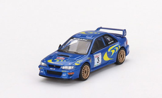 MGT00512-L TSM MINI-GT 1:64 Subaru Impreza WRC97 Rally Sanremo 1997 Winner #3 LHD